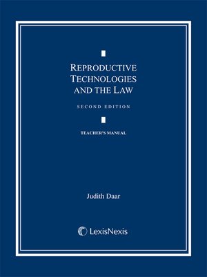 cover image of Reproductive Technologies and the Law